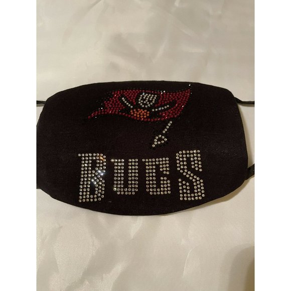 Tampa Bay Buccaneers Rhinestone Bling Face Mask - Picture 3 of 9